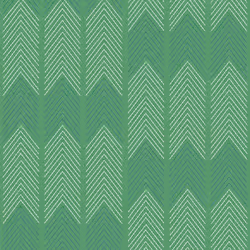 Nyle Chevron Stripe Vinyl Wallpaper Fine Decor - Green/Blue