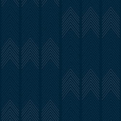 Nyle Chevron Stripe Vinyl Wallpaper Fine Decor - Blue
