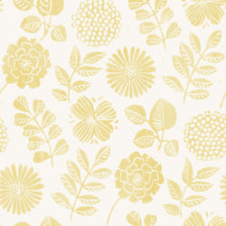 Inge Floral Vinyl Wallpaper Fine Decor - Ochre