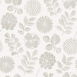 Inge Floral Vinyl Wallpaper Fine Decor - Grey
