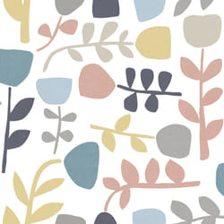 Juni Tulip Wallpaper Fine Decor - Blue/Pink