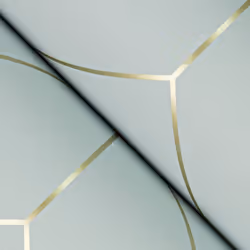 Sander Geometric Wallpaper Fine Decor - Sky/Gold