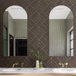 Sander Geometric Wallpaper Fine Decor - Brown/Gold