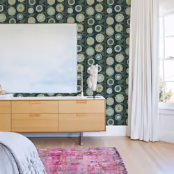 Sisu Floral Geometric Wallpaper Fine Decor