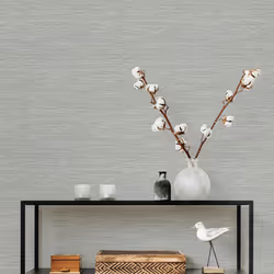 Malin Grasscloth Wallpaper Fine Decor - Grey/Blue