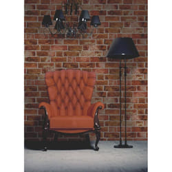 Brewster FD31045 Brick Wallpaper-Orange, Red