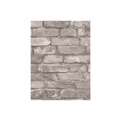 Silver Grey Brick Effect Wallpaper Fine Decor FD31286