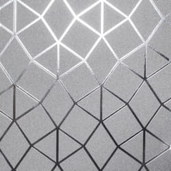 Fine Decor Platinum Geo Trellis Silver Wallpaper FD42489