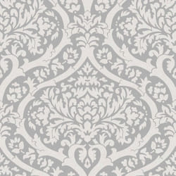 Fine Decor Sandringham Damask Silver Wallpaper FD42529