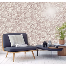 Fine Decor Sandringham Floral Rose Gold Wallpaper FD42534