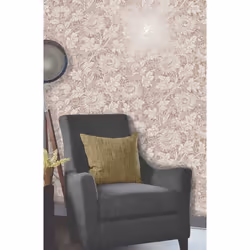 Fine Decor Sandringham Floral Rose Gold Wallpaper FD42534