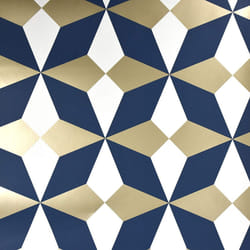 Fine Decor FD42548 Nova Geo Blue White Gold