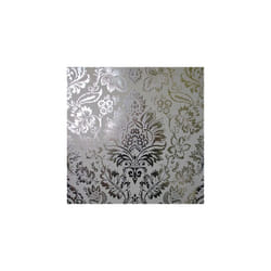 Fine Decor Platinum Foil Damask Silver Metallic Wallpaper FD42562