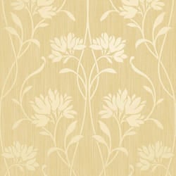 Fine Decor Florence Floral Yellow Wallpaper FD42581