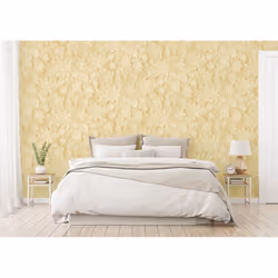 Fine Decor Dimensions Floral Yellow Wallpaper FD42597