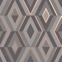 Fine Decor Shard Geo Charcoal Wallpaper FD42607
