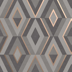Fine Decor Shard Geo Charcoal Wallpaper FD42607