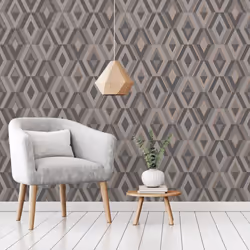 Fine Decor Shard Geo Charcoal Wallpaper FD42607