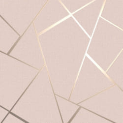Fine Decor Quartz Fractal Blush Wallpaper FD42682