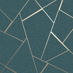 Fine Decor Quartz Fractal Emerald Wallpaper FD42684