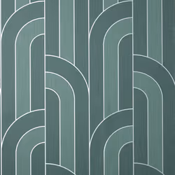 Fine Decor Cascade Arch Emerald Silver Wallpaper FD42842
