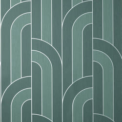 Fine Decor Cascade Arch Emerald Silver Wallpaper FD42842