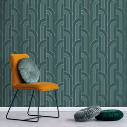 Fine Decor Cascade Arch Emerald Silver Wallpaper FD42842