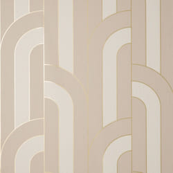 Fine Decor Cascade Arch Cream Gold Wallpaper FD42844
