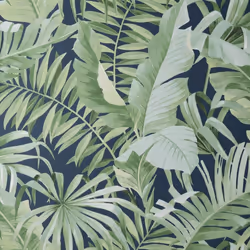 Fine Decor Maui Navy Wallpaper FD42851