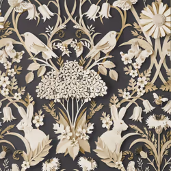 Fine Decor Woodland Charcoal Wallpaper FD42948