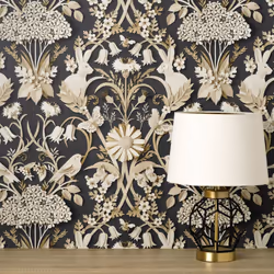 Fine Decor Woodland Charcoal Wallpaper FD42948