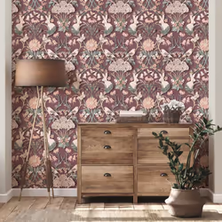 Fine Decor Woodland Plum Wallpaper FD42949