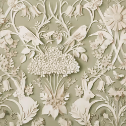 Fine Decor Woodland Sage Wallpaper FD42951