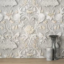 Fine Decor Woodland Soft Grey Wallpaper FD42952