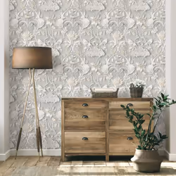 Fine Decor Woodland Soft Grey Wallpaper FD42952