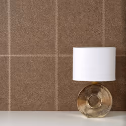 Fine Decor Camden Stitch Mocha Wallpaper FD42992