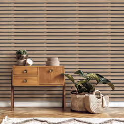 Fine Decor Wood Slats Black Wallpaper FD42996