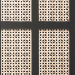 Fine Decor Cane Panel Black Wallpaper FD42998