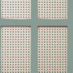 Fine Decor Cane Panel Sage Wallpaper FD42999