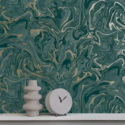 Fine Decor Marble Emerald Green Wallpaper FD43058