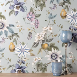 Fine Decor Sierra Floral Sage Wallpaper FD43061