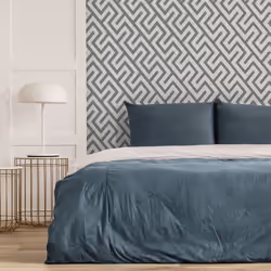 Fine Decor Larson Geo Charcoal Wallpaper FD43069