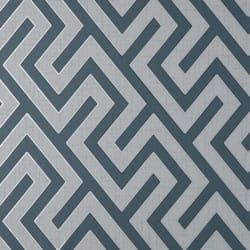 Fine Decor Larson Geo Navy Silver Wallpaper FD43070