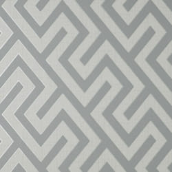 Fine Decor Larson Geo Grey Silver Wallpaper FD43071
