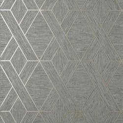 Fine Decor Miya Geo Grey Wallpaper FD43152