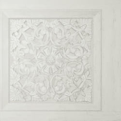 Fine Decor Carved Wood Panel Off White Wallpaper Modern Floral Contemporary