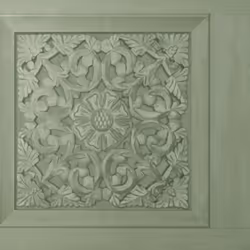 Fine Decor Carved Wood Panel Sage Green Wallpaper Modern Floral Contemporary