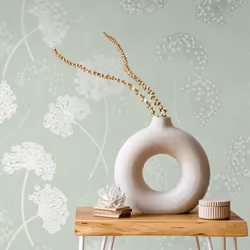 Fine Decor Grace Allium Green Wallpaper FD43282