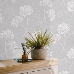 Fine Decor Grace Allium Grey Silver Wallpaper FD43284 - Additional view 5
