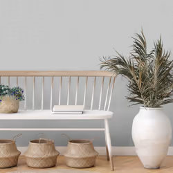 Fine Decor Miya Grasscloth Grey Wallpaper FD43313